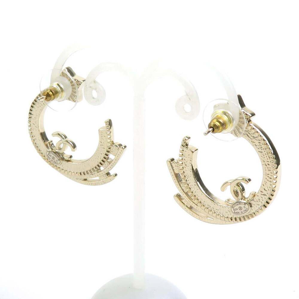 CHANEL Authentic Silver Earrings - Picture 2 of 5